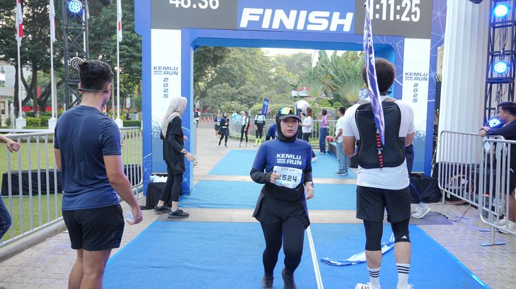 Race photo from KEMLU RUN 2025