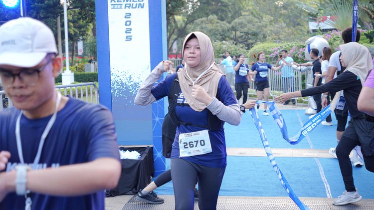 Race photo from KEMLU RUN 2025