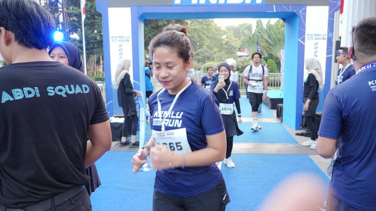 Race photo from KEMLU RUN 2025