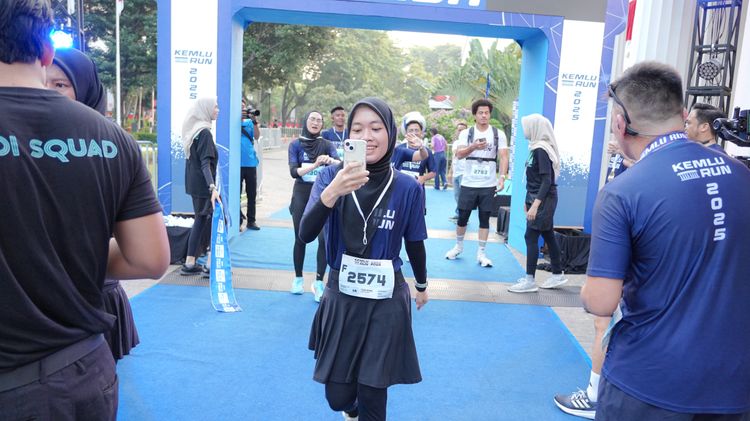 Race photo from KEMLU RUN 2025