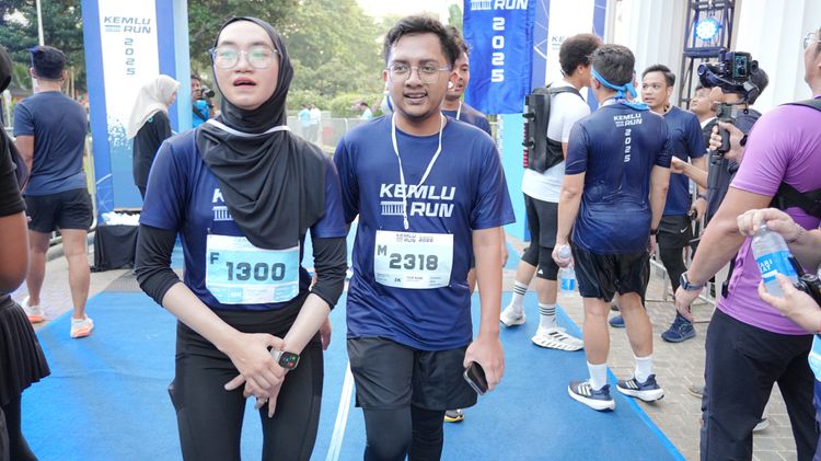 Race photo from KEMLU RUN 2025