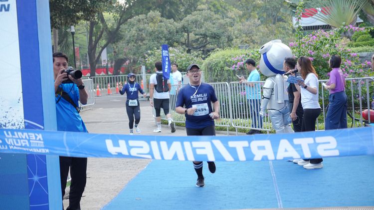 Race photo from KEMLU RUN 2025