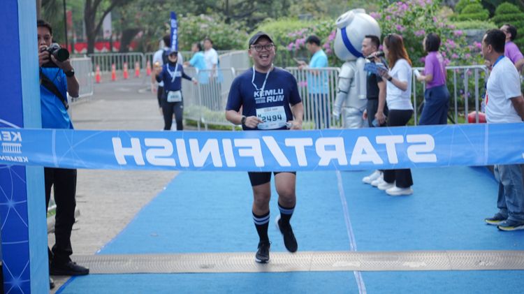 Race photo from KEMLU RUN 2025
