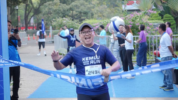 Race photo from KEMLU RUN 2025