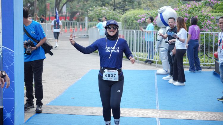 Race photo from KEMLU RUN 2025