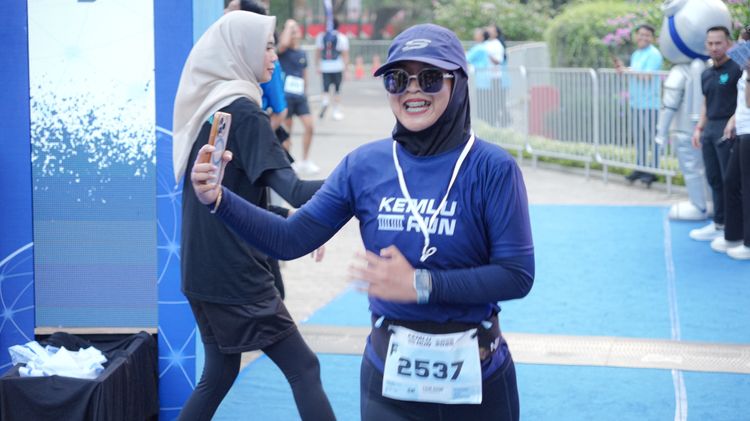 Race photo from KEMLU RUN 2025
