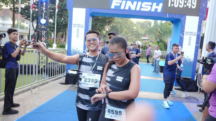 Race photo from KEMLU RUN 2025