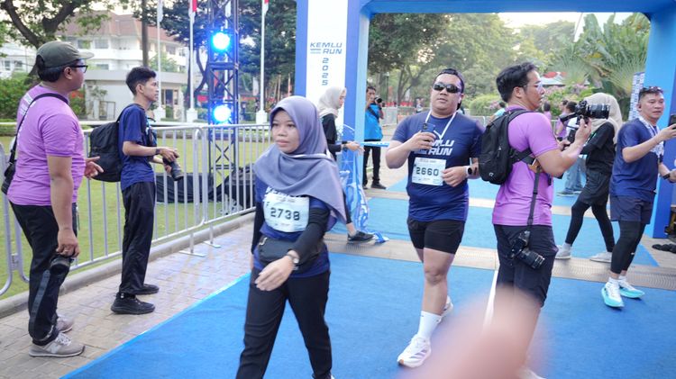Race photo from KEMLU RUN 2025