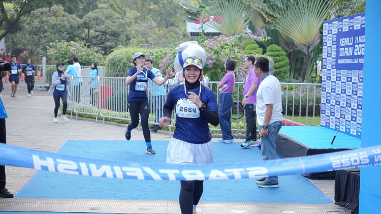 Race photo from KEMLU RUN 2025
