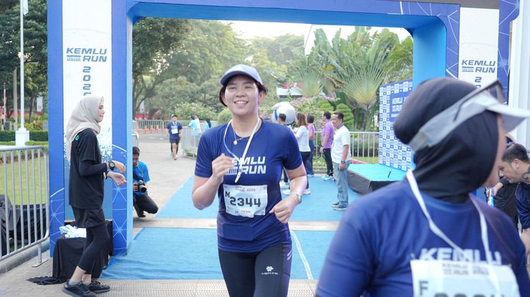 Race photo from KEMLU RUN 2025