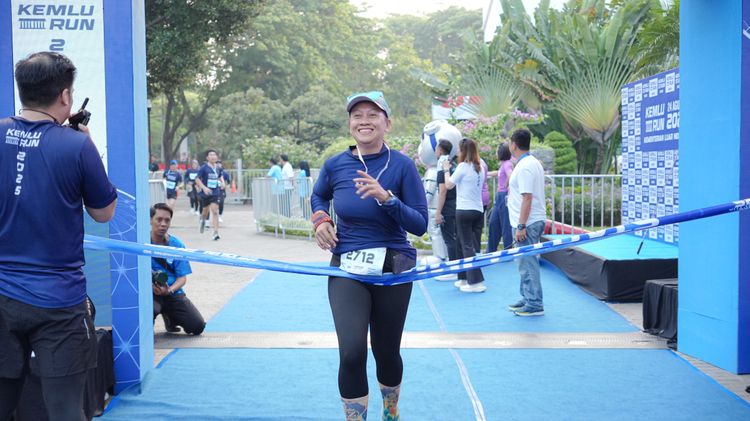 Race photo from KEMLU RUN 2025