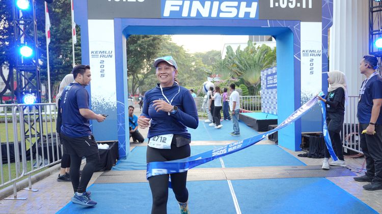 Race photo from KEMLU RUN 2025