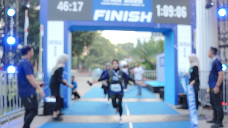Race photo from KEMLU RUN 2025