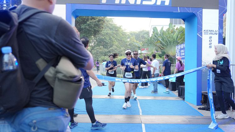 Race photo from KEMLU RUN 2025