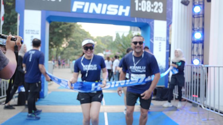 Race photo from KEMLU RUN 2025