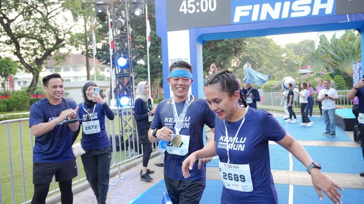 Race photo from KEMLU RUN 2025