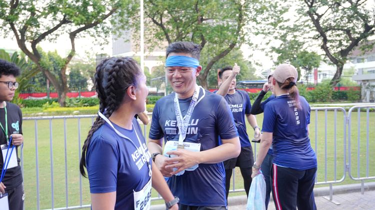 Race photo from KEMLU RUN 2025