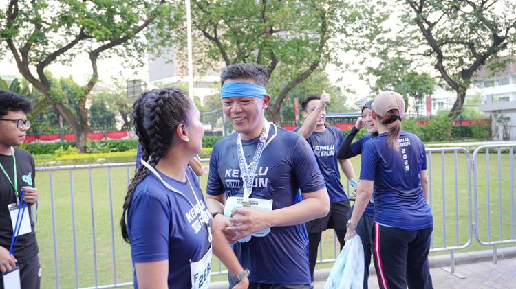 Race photo from KEMLU RUN 2025