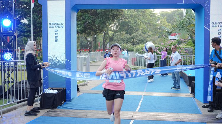 Race photo from KEMLU RUN 2025