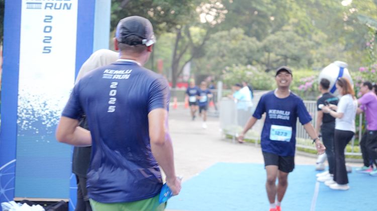 Race photo from KEMLU RUN 2025