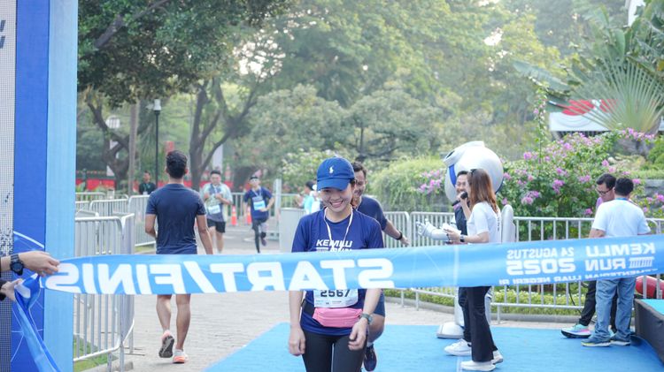 Race photo from KEMLU RUN 2025