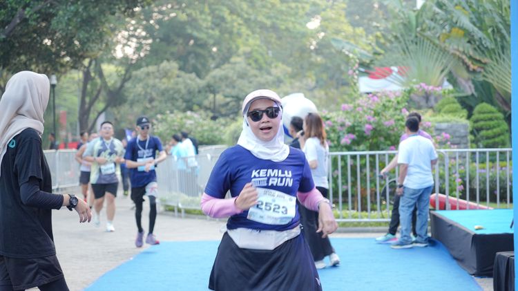 Race photo from KEMLU RUN 2025