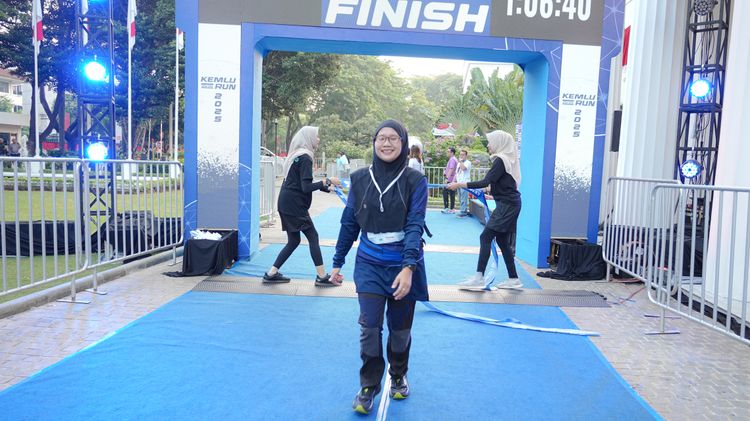 Race photo from KEMLU RUN 2025