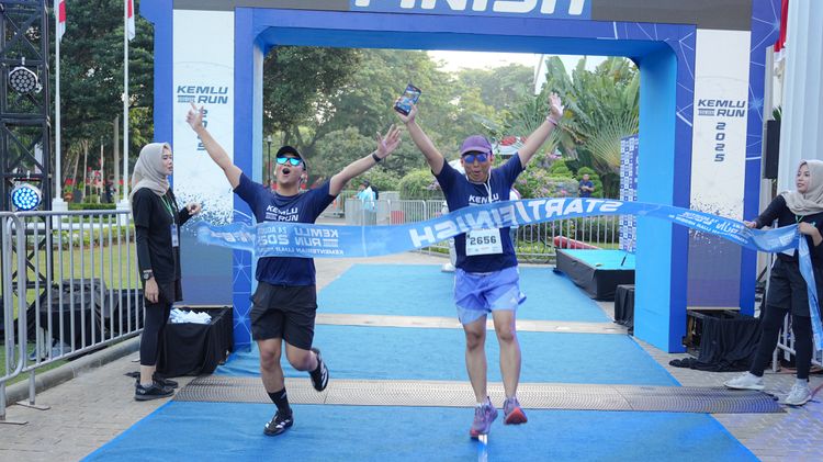 Race photo from KEMLU RUN 2025