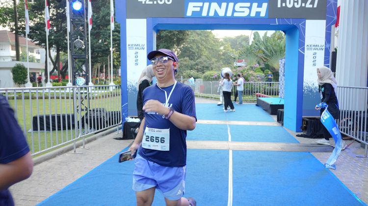 Race photo from KEMLU RUN 2025