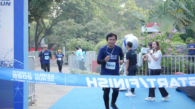 Race photo from KEMLU RUN 2025
