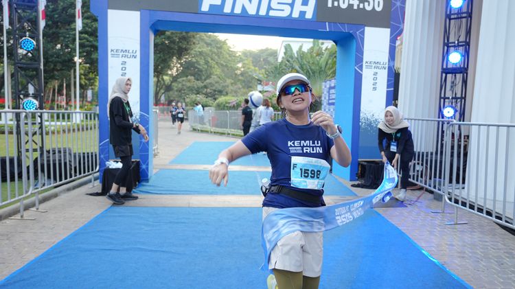 Race photo from KEMLU RUN 2025