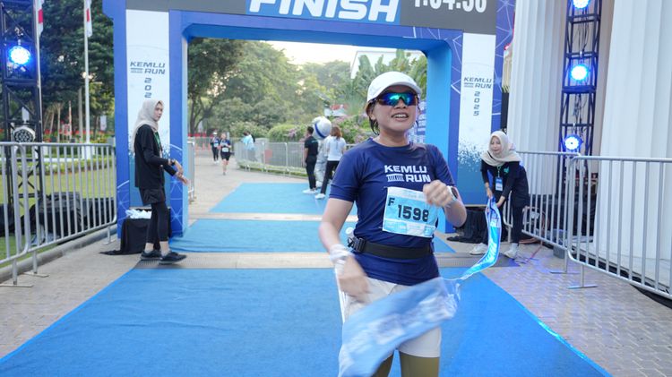Race photo from KEMLU RUN 2025
