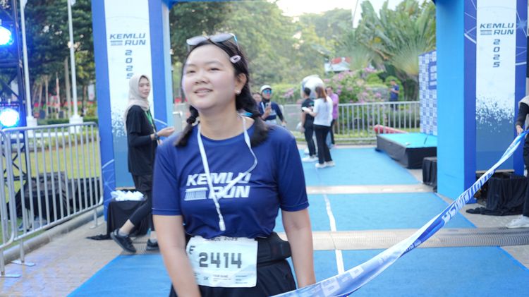 Race photo from KEMLU RUN 2025