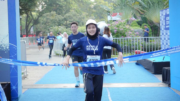Race photo from KEMLU RUN 2025