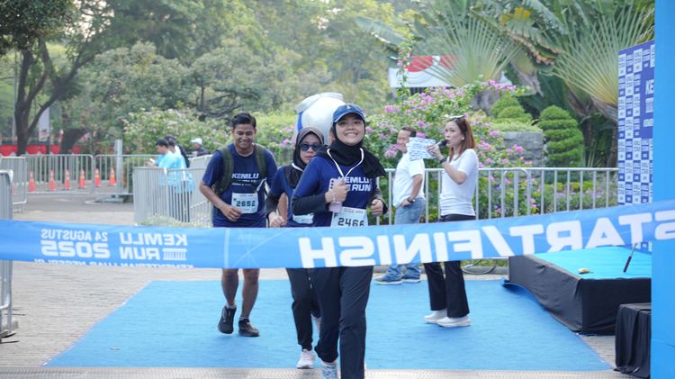 Race photo from KEMLU RUN 2025