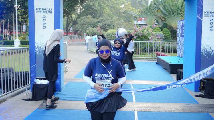 Race photo from KEMLU RUN 2025