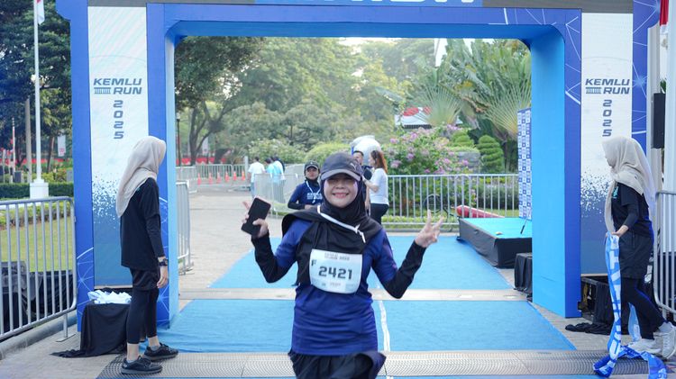 Race photo from KEMLU RUN 2025