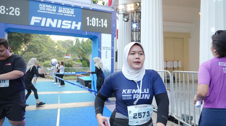 Race photo from KEMLU RUN 2025