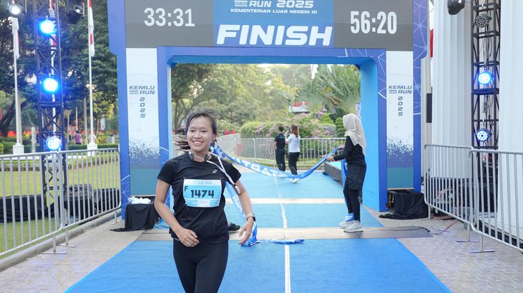 Race photo from KEMLU RUN 2025