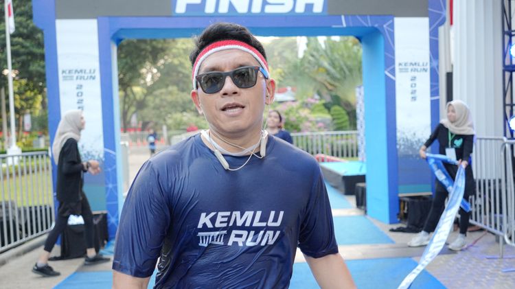 Race photo from KEMLU RUN 2025