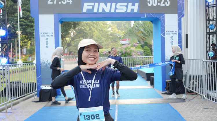 Race photo from KEMLU RUN 2025