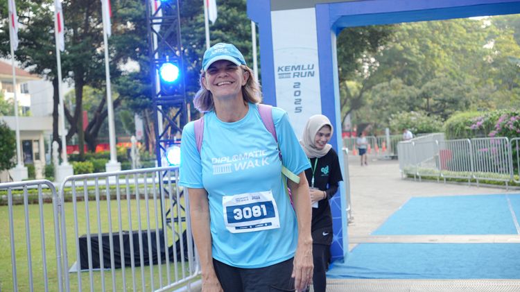 Race photo from KEMLU RUN 2025