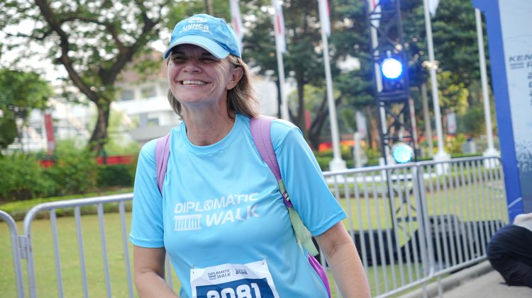 Race photo from KEMLU RUN 2025