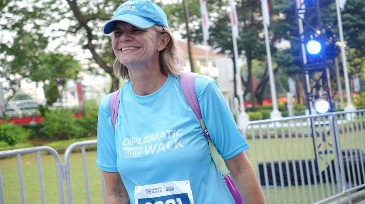 Race photo from KEMLU RUN 2025