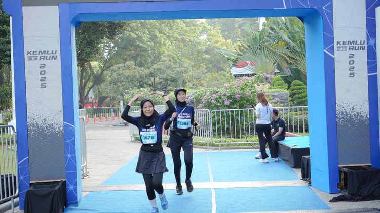 Race photo from KEMLU RUN 2025