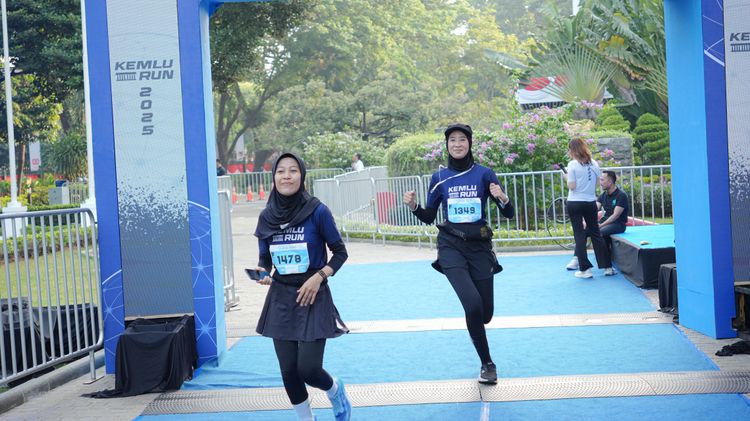 Race photo from KEMLU RUN 2025
