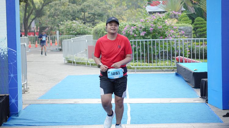 Race photo from KEMLU RUN 2025