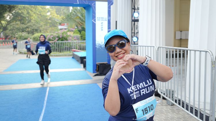 Race photo from KEMLU RUN 2025