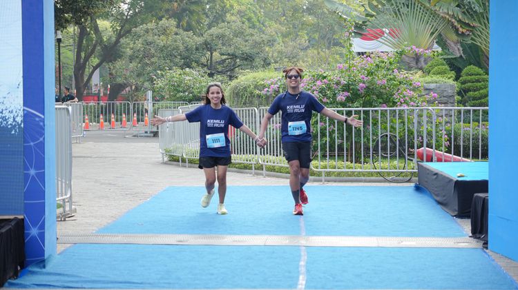 Race photo from KEMLU RUN 2025