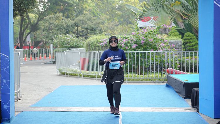 Race photo from KEMLU RUN 2025